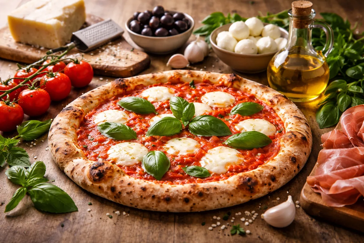 Comment préparer une pizza maison avec des ingrédients italiens typiques