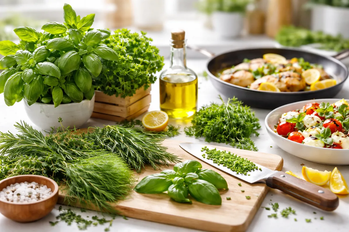 Cuisiner avec des herbes fraîches pour rehausser vos plats